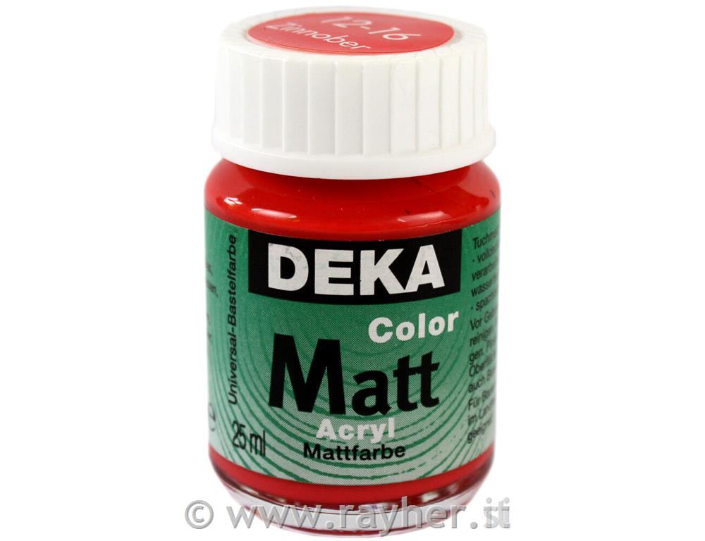 Akrilna barva DEKA ColorMatt 25 ml cinober rdeča