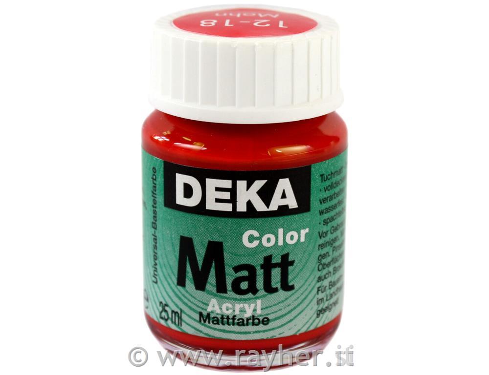 Akrilna barva DEKA ColorMatt 25 ml makovo rdeča