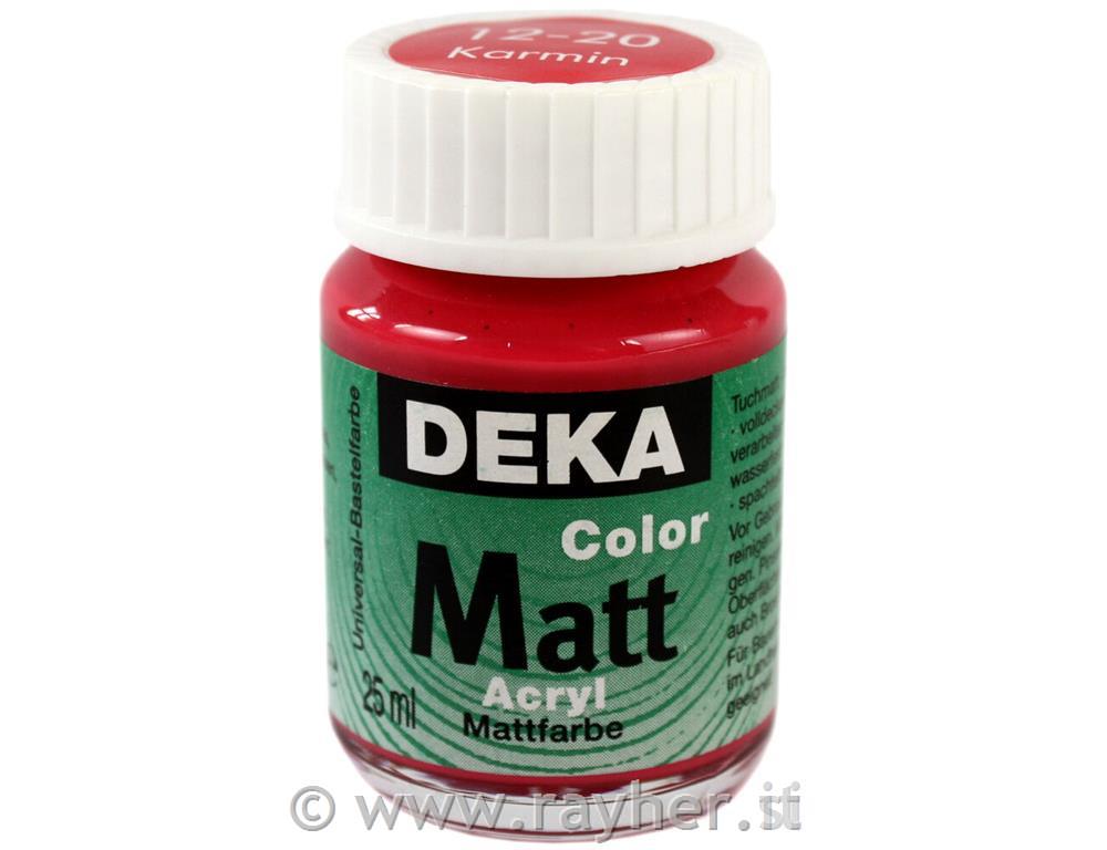 Akrilna barva DEKA ColorMatt 25 ml karmin