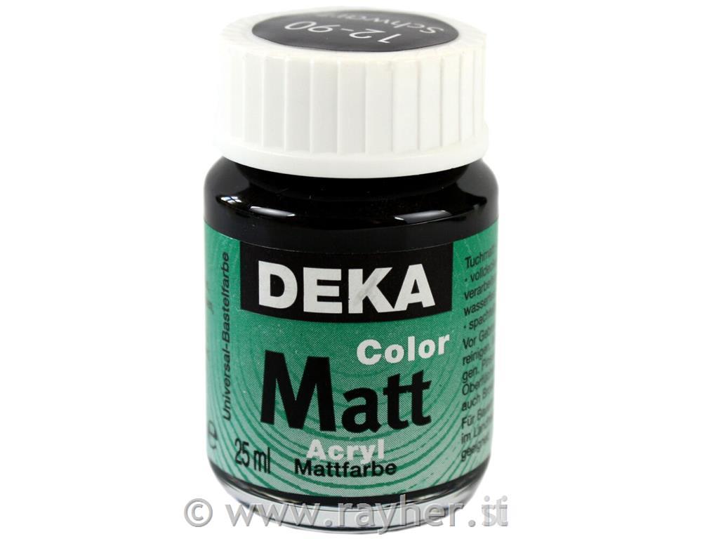Akrilna barva DEKA ColorMatt 25 ml črna