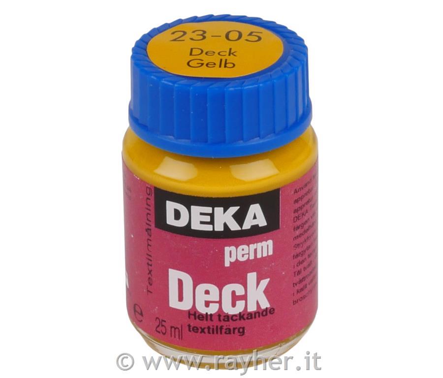 Barva za tekstil DEKA Perm Deck 25 ml rumena