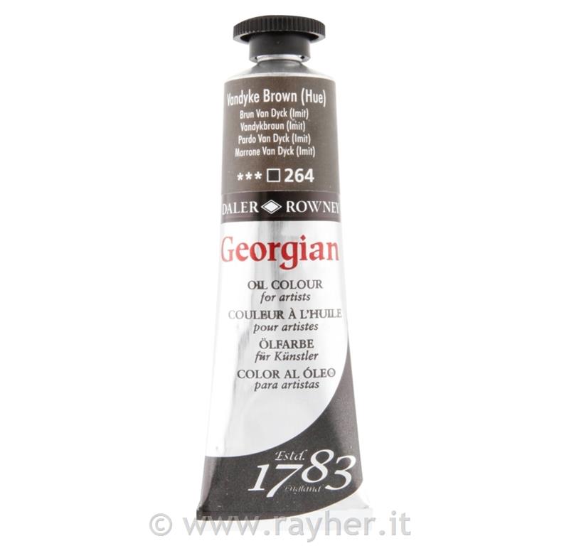 Georgian colore ad olio fine 38mlMarrone Van Dyck (imit.)