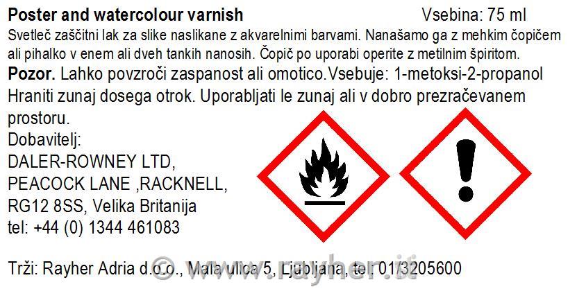 Vernice per acquarelli 75ml