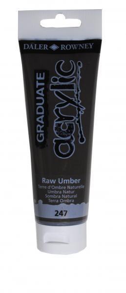 GRADUATE ACRYLIC 120ML RAW UMBER