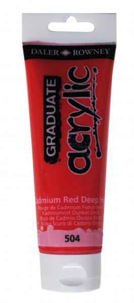 GRADUATE ACRYLIC 120ML CAD RED DEEP HUE
