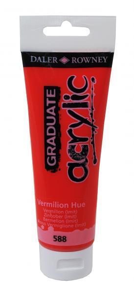 Akrilna barva Graduate 120 ml, vermilion hue