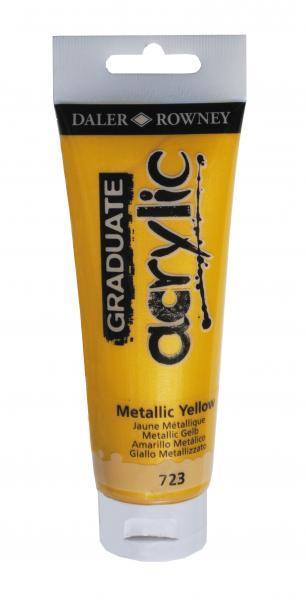 Graduate colore acrilico 120 mlGiallo metallizzato