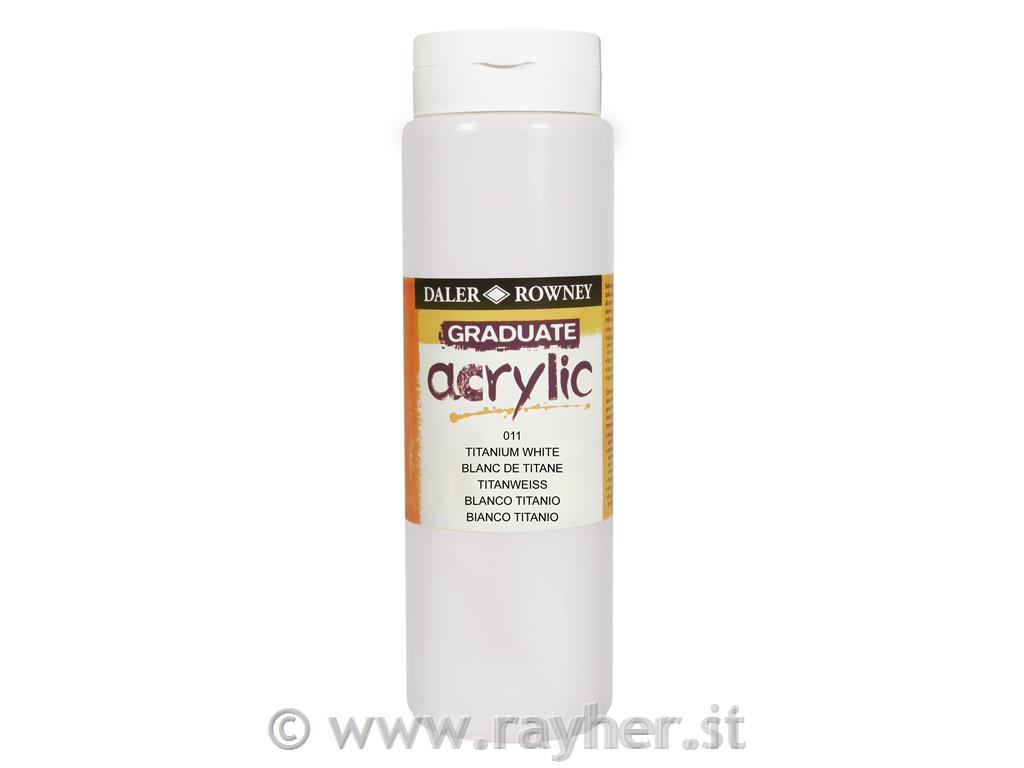 Akrilna barva Graduate 500 ml White