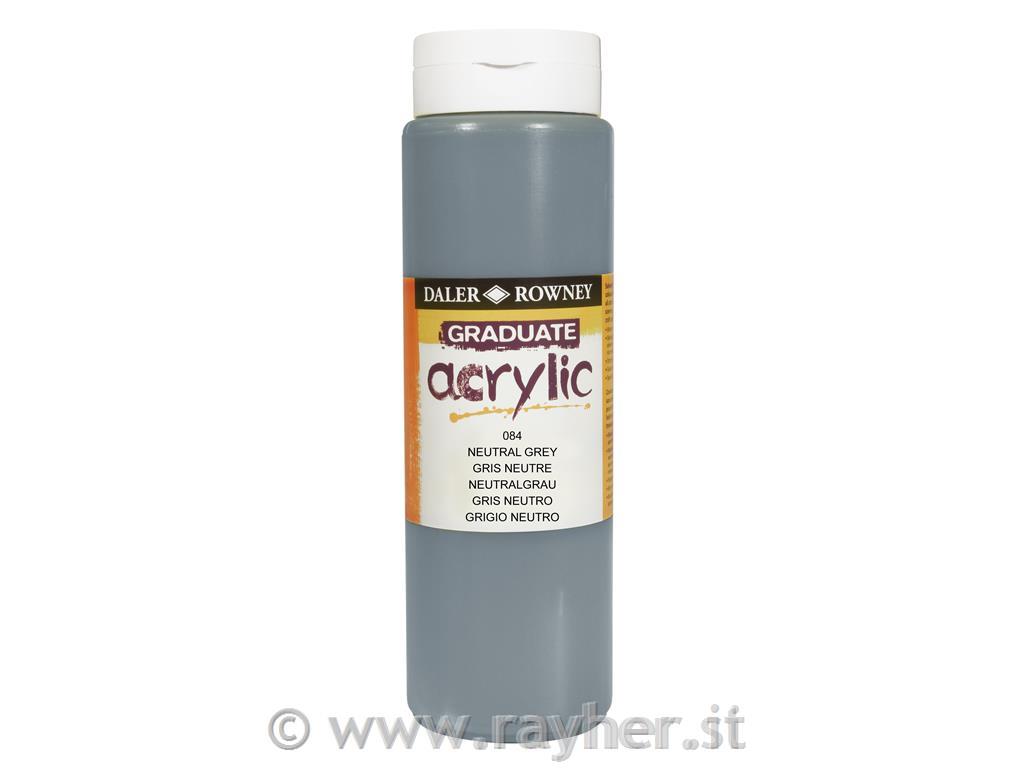 Akrilna barva Graduate 500 ml Neutral Grey