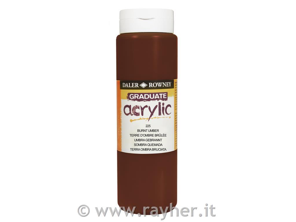 Graduate colore acrilico 500 mlBurnt Umber