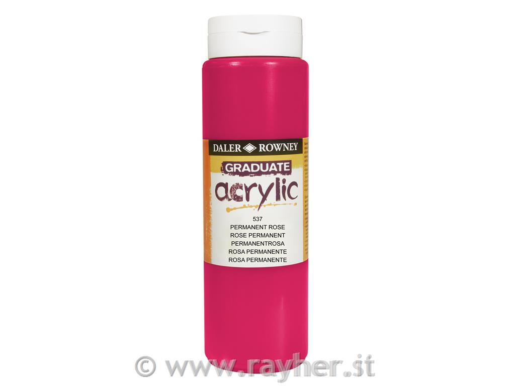 Graduate colore acrilico 500 mlPermanent Rose
