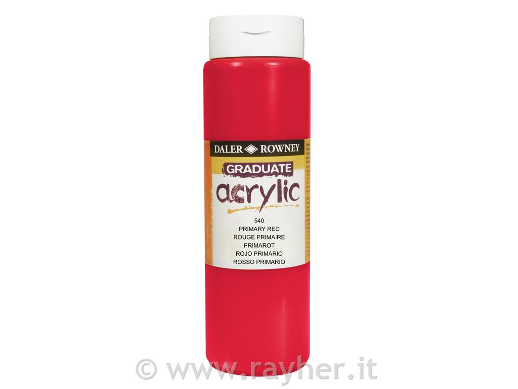 Graduate colore acrilico 500 mlPrimary Red