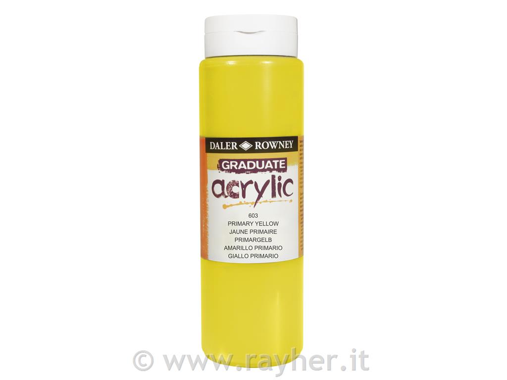Akrilna barva Graduate 500 ml Primary Yellow