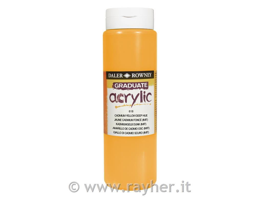 GRADUATE ACRYLIC 500ML Cadmium Yellow De