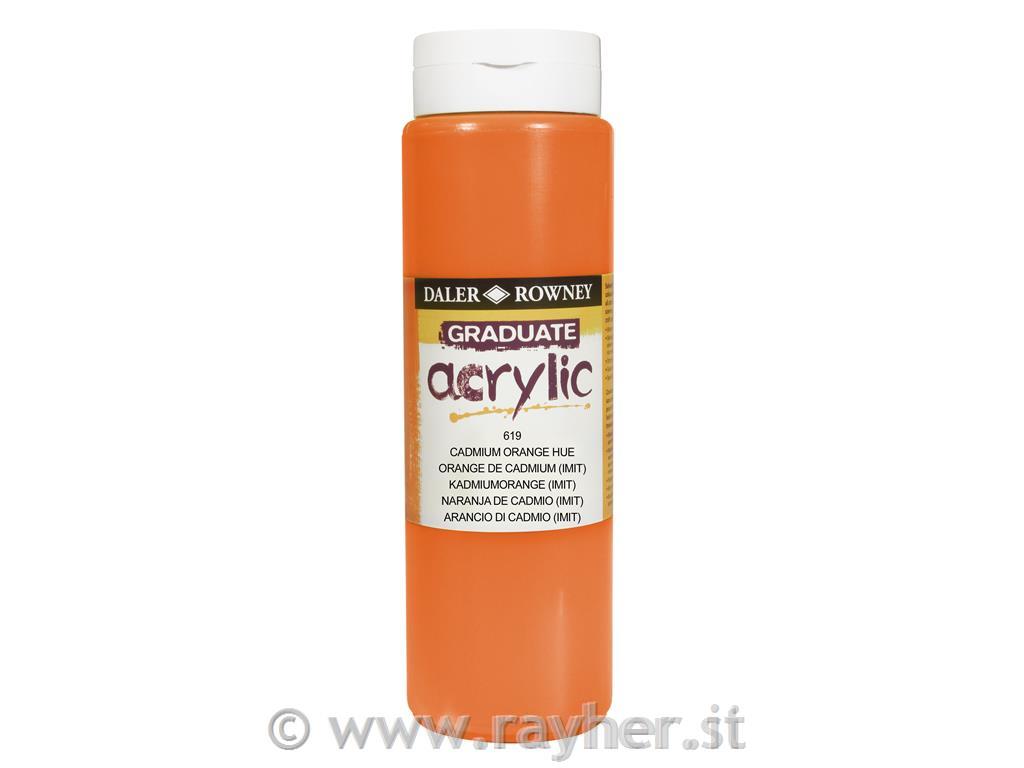 Akrilna barva Graduate 500 ml Cadmium Orange Hue