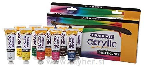 Graduate set di colori acrilici Intro10x38ml