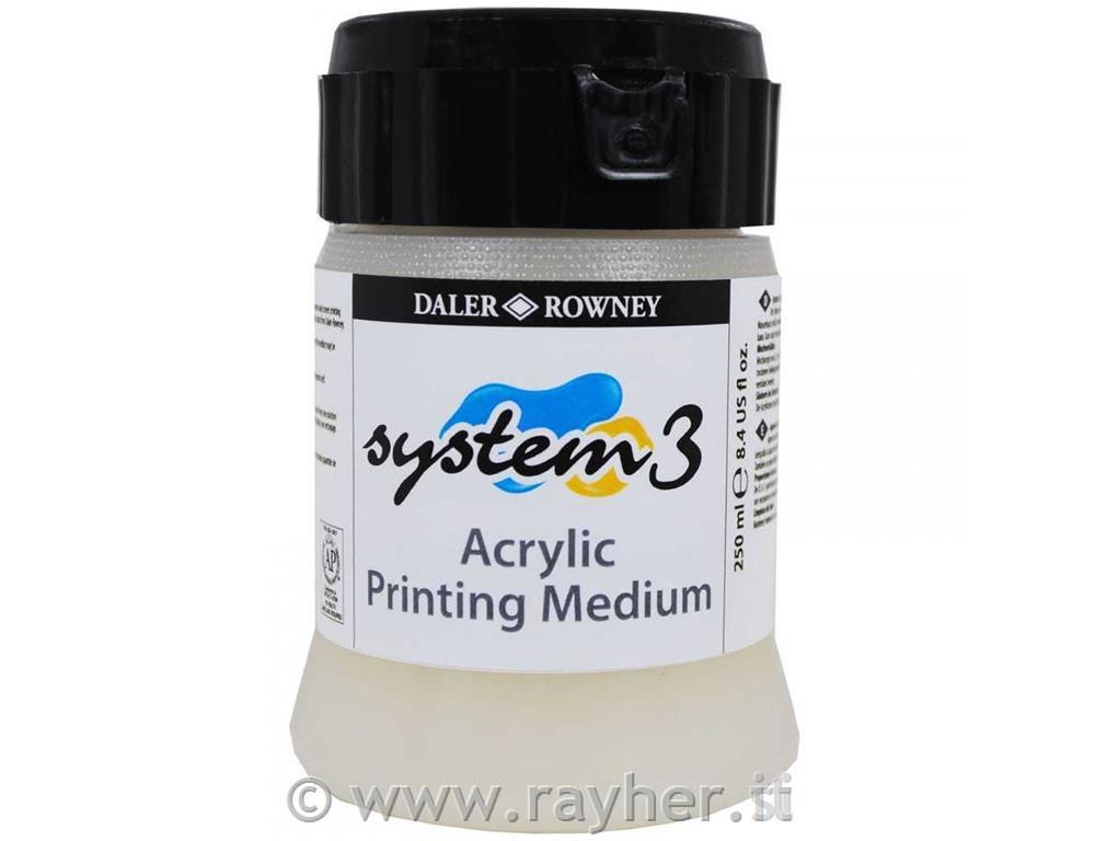 System3 Screen Printing Acrylic Printing Medium 250 ml