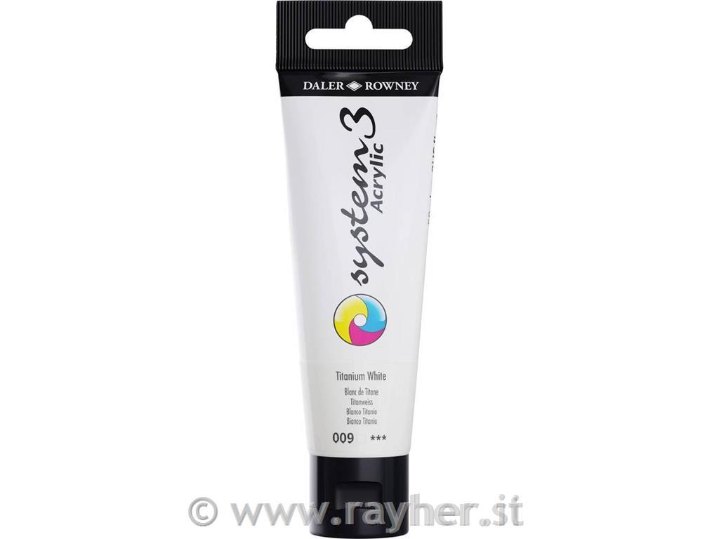 System 3 OR colore acrilico 59mlBianco di titanio