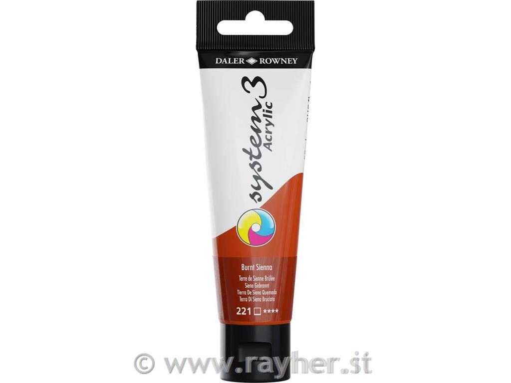 System 3 OR colore acrilico 59mlTerra di Siena bruciata