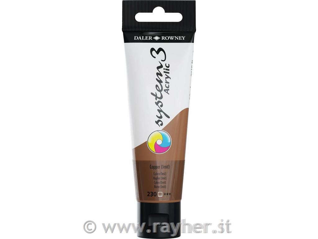 Akrilna barva System 3 59 ml, Copper imit.