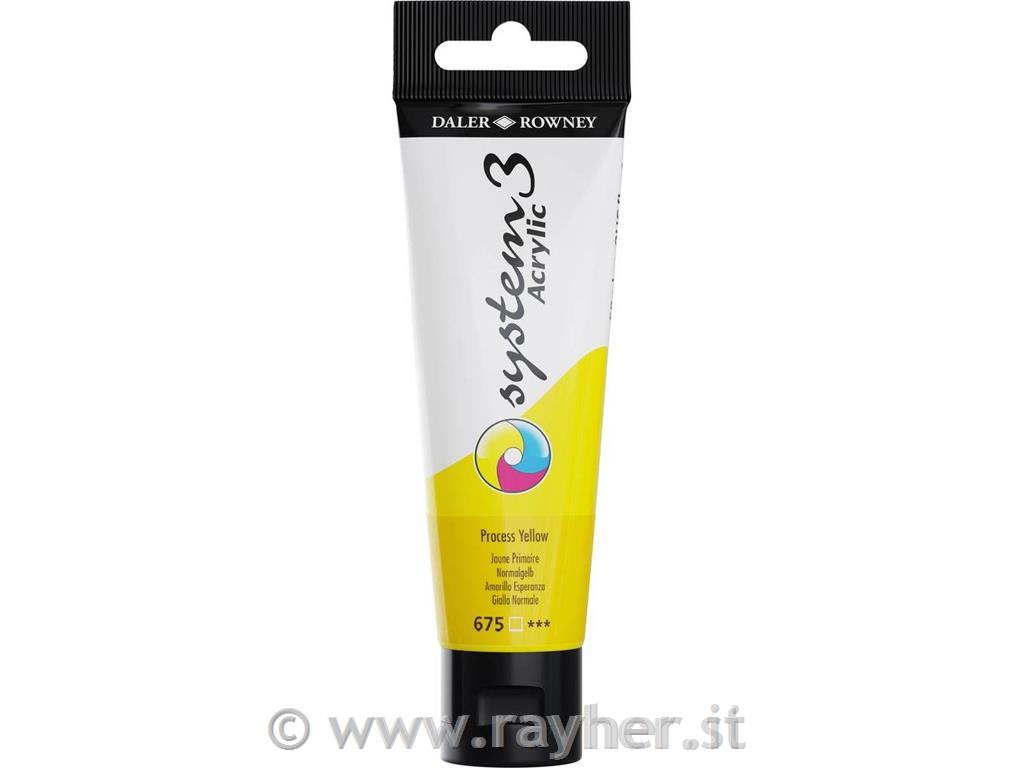 Akrilna barva System 3 59 ml, Process Yellow
