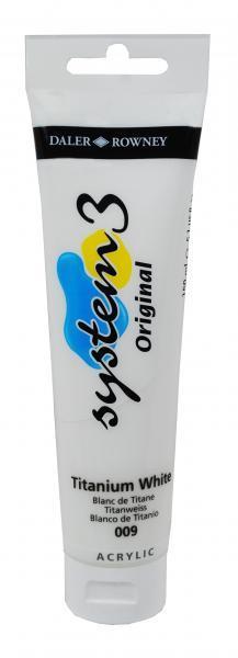 System 3 OR colore acrilico 150mlBianco di titanio