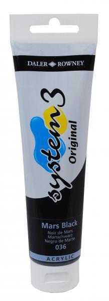 System 3 OR colore acrilico 150mlNero di marte