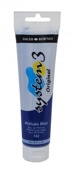 System 3 OR colore acrilico 150mlBlu ftalo