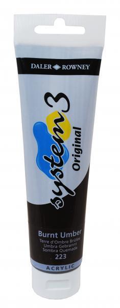 System 3 OR colore acrilico 150mlTerra d'ombra bruciata