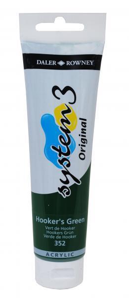 Akrilna barva System 3 150ml, hookers zelena