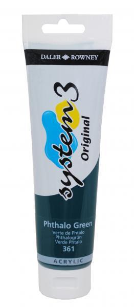 System 3 OR colore acrilico 150mlVerde ftalo