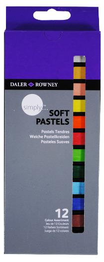 Mehki pasteli Simply, set 12