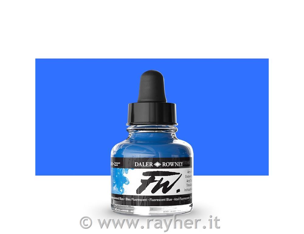 Inchiostro acrilico FW Artists 29,5ml;Fluorescent Blue