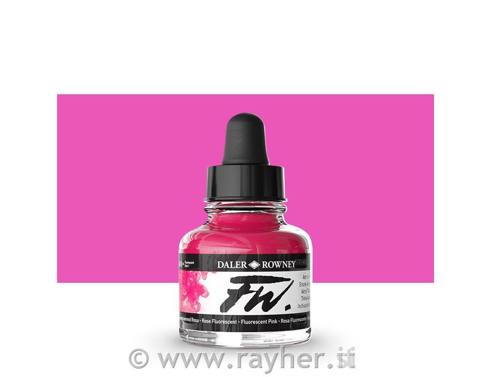 Inchiostro acrilico FW Artists 29,5ml;Fluorescent Pink