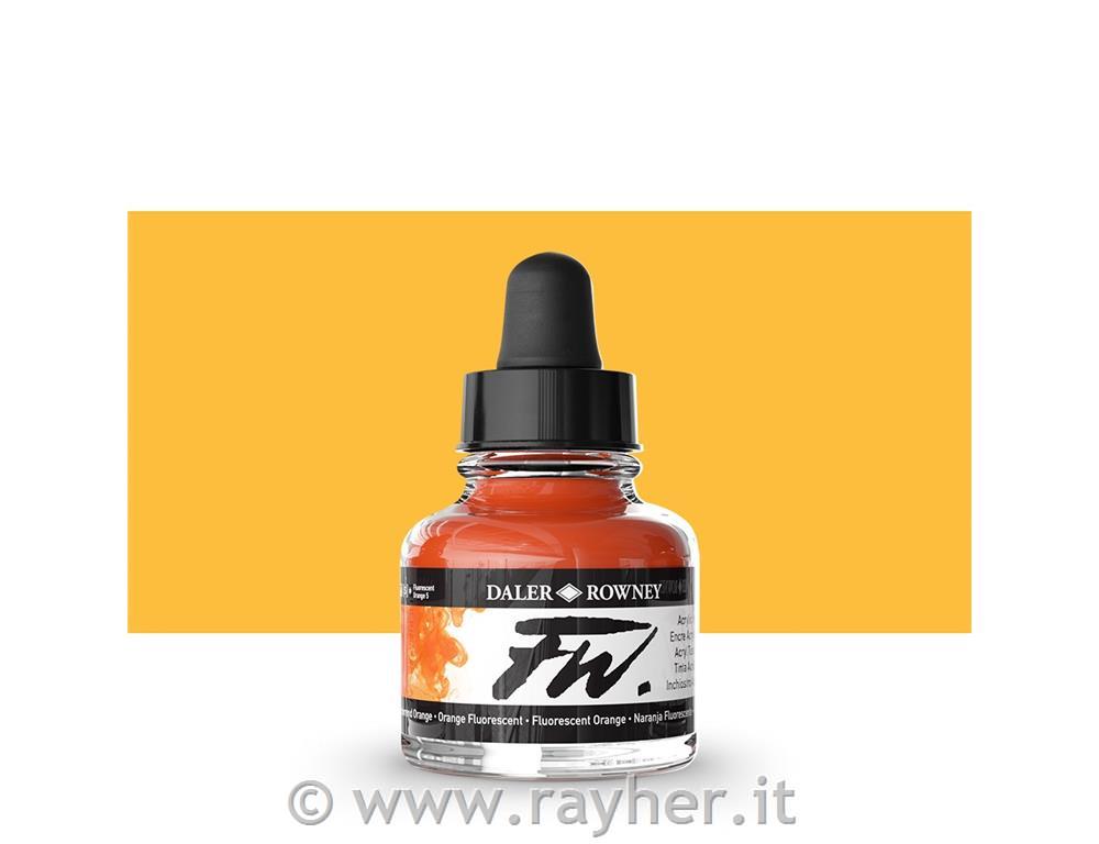 Inchiostro acrilico FW Artists 29,5ml;Fluorescent Orange