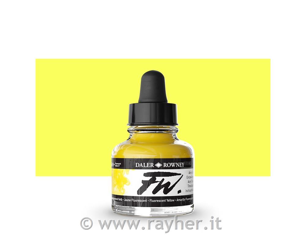Inchiostro acrilico FW Artists 29,5ml;Fluorescent Yellow