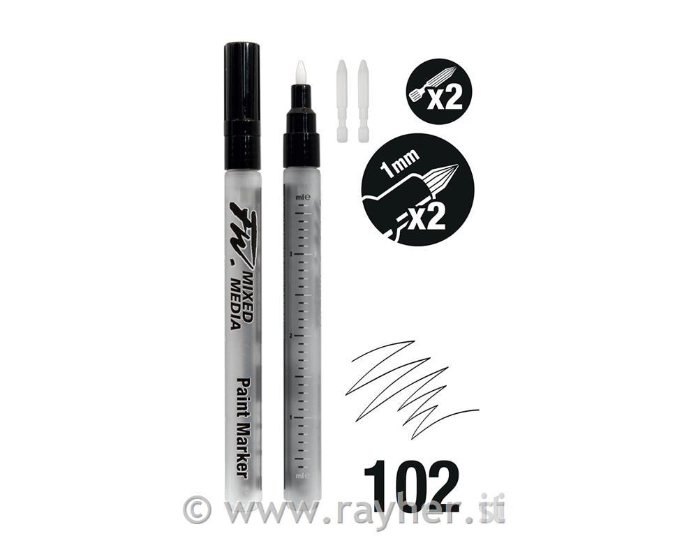 FW marker 3ml set 2xSM 1 mm konici hard point