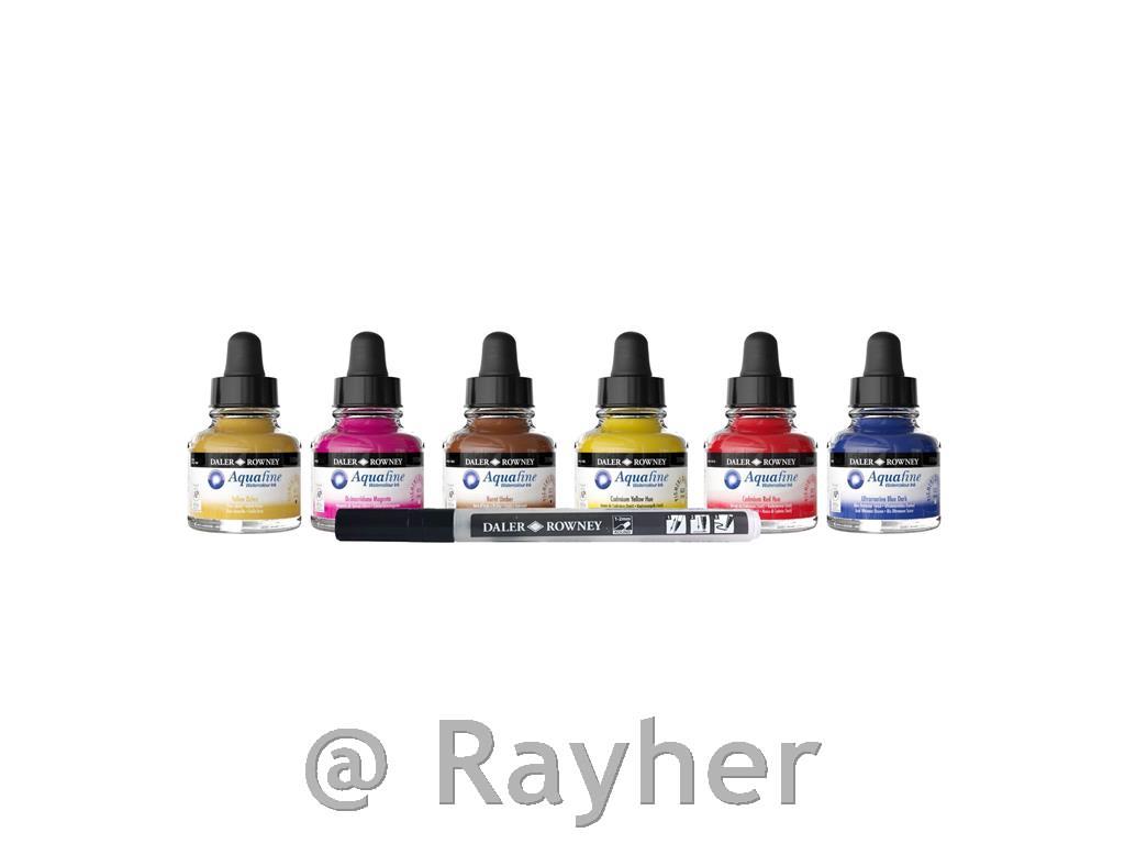 Inchiostro acrilico Aquafine set Introdu6x29,5ml