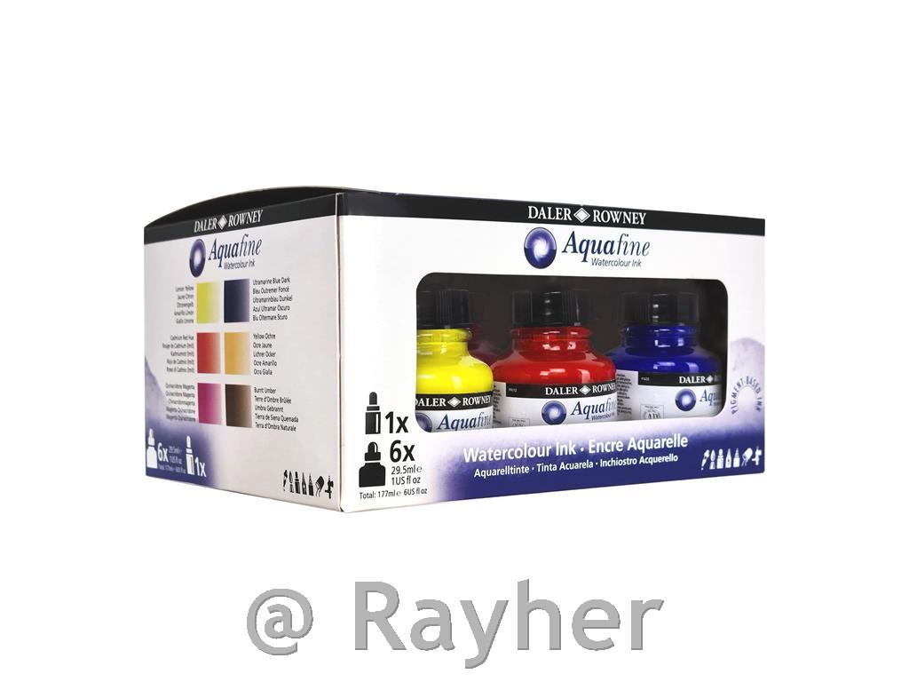 Inchiostro acrilico Aquafine set Introdu6x29,5ml