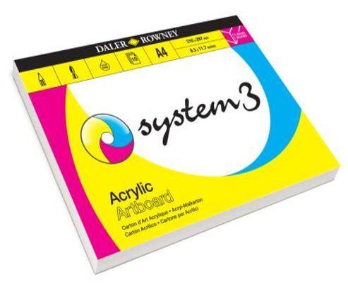 SYSTEM 3 ACRYLIC PAD A4 Artbook1,4 mm, 10 fogli