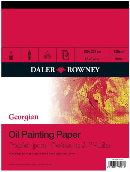 Blocco per Pitura a Olio Georgian2x9", 250g