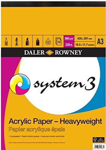 Blocco per acrilici System 3, A3, 360g