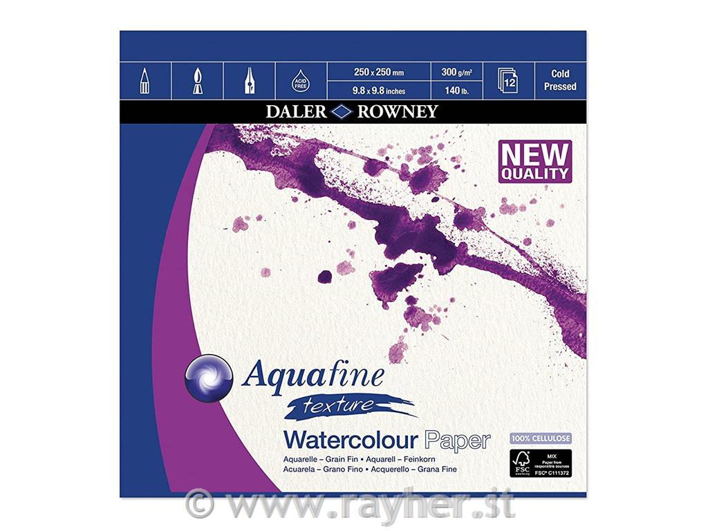 Blocco per acquerello Aquafine 25x25 cm300g 12 fogli