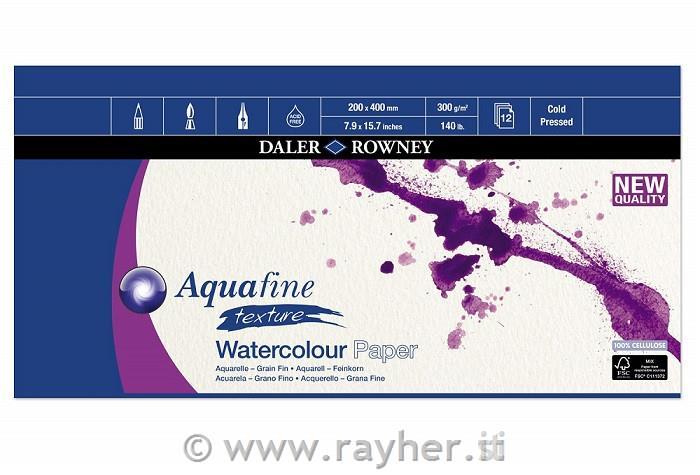 Blocco per acquerello Aquafine 20x40 cm300g 12 fogli