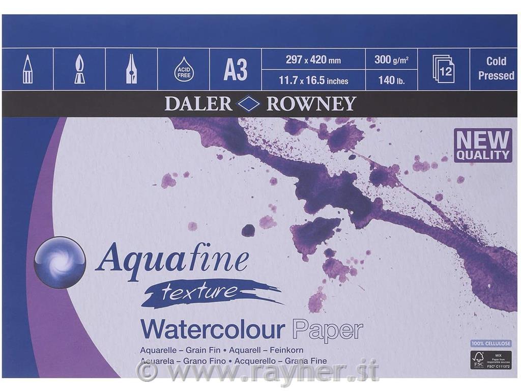 Blok akvarelni Aquafine A3 300g 12 listni CP