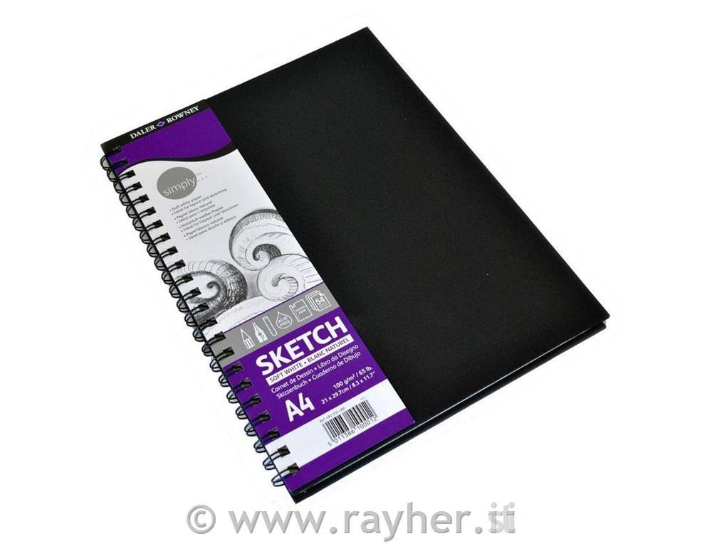 SIMPLY WIREBOUND SKETCH BOOK 8.5X11'