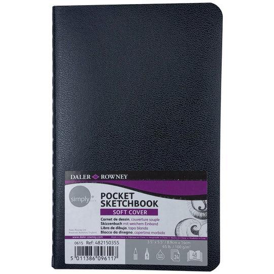 Simply skicirka mehka platnica 14x8,9 cm 100g 24 listna Pocket