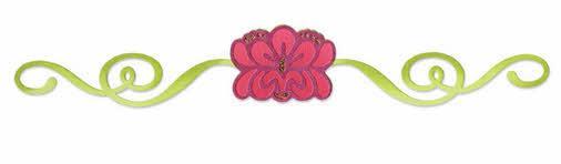 Sizzix Sizzlits deko rob, Flower Burst