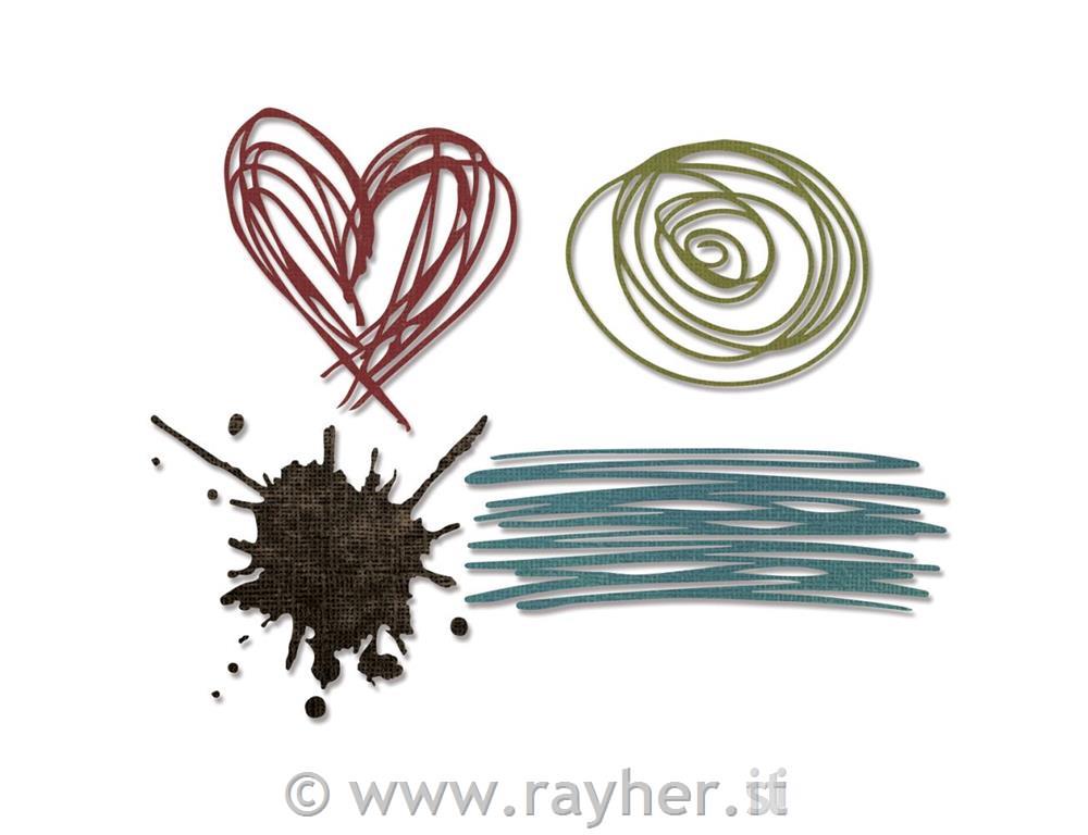 Sizzix Thinlits, Čačke in packa