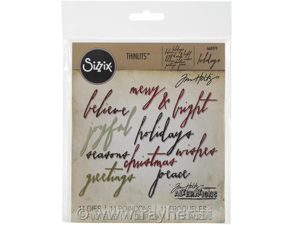Sizzix Thinlits Dies 11/Pkg By Tim Holtz